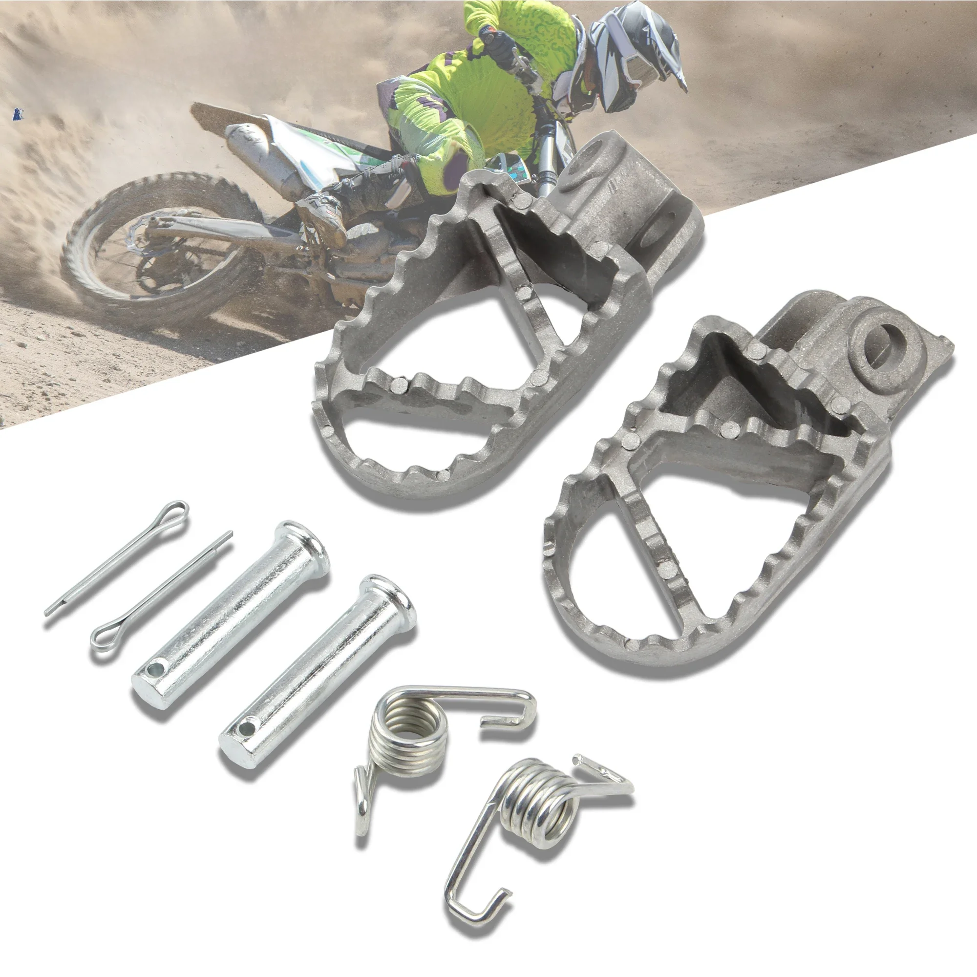 AliExpress PowerMotor Motorcycle Footrests Aluminum Accessories for KTM SX 125150 250 SXF XC 250 EXC 450 Motocross Pit Dirt Bike Front Foot Peg Parts