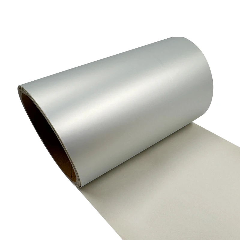 Thermal Transfer Label Material 7818 self-adhesive sticker paper printing clear matte silver film 300mm  width