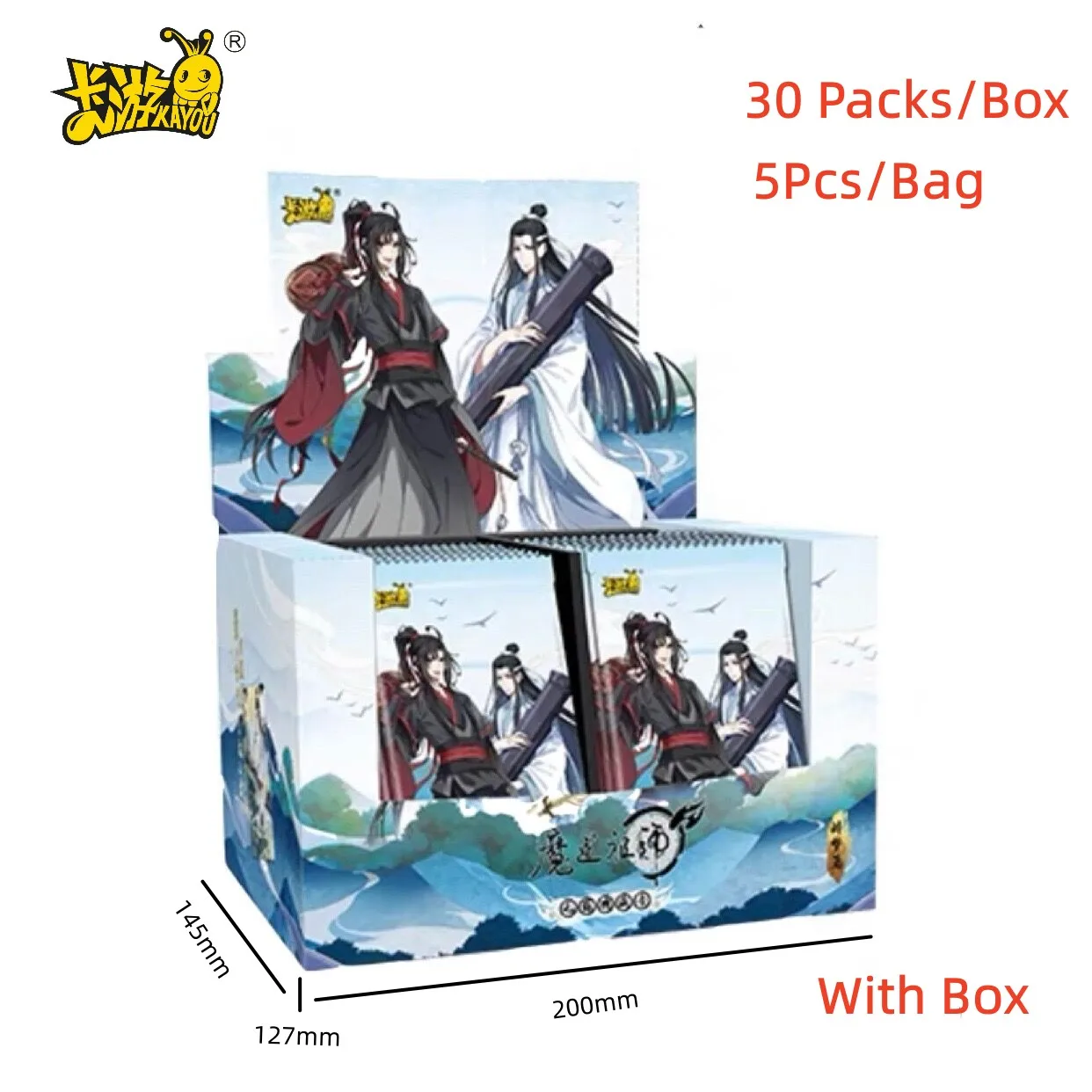 KAYOU Genuine MoDaoZuShi Drunk Dreams Signature Card Wei Wuxian Lan Wangji full Set of Collection Cards for Kids Christmas Gifts