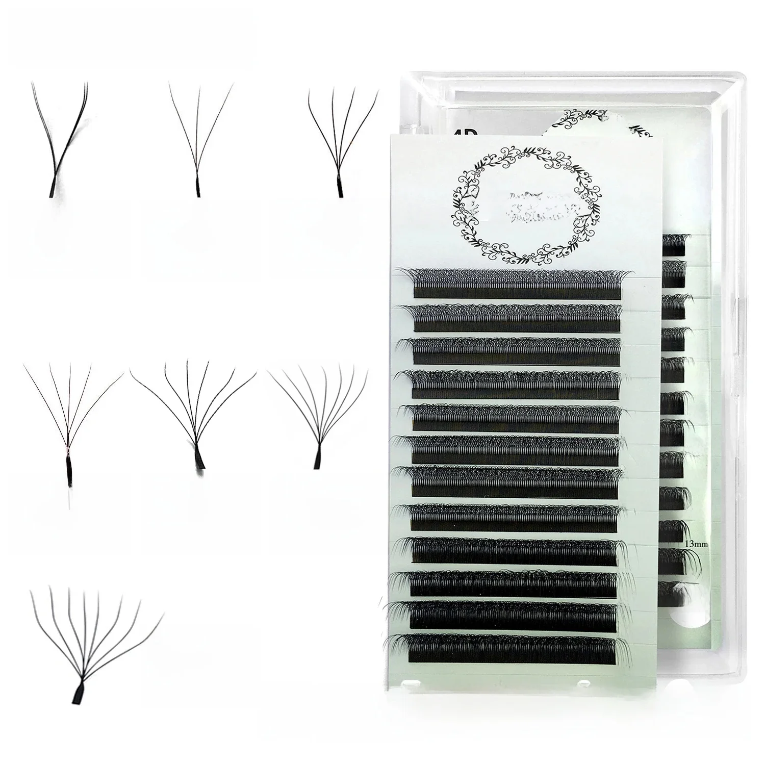 5W 8W Wimpernverlängerung 3D W Form Natürliche Haarwimpern CIlios 5D 4W 6W 7W Falsche Wimpern Makup Drop Shipper Vorgefertigte Volumenfächer