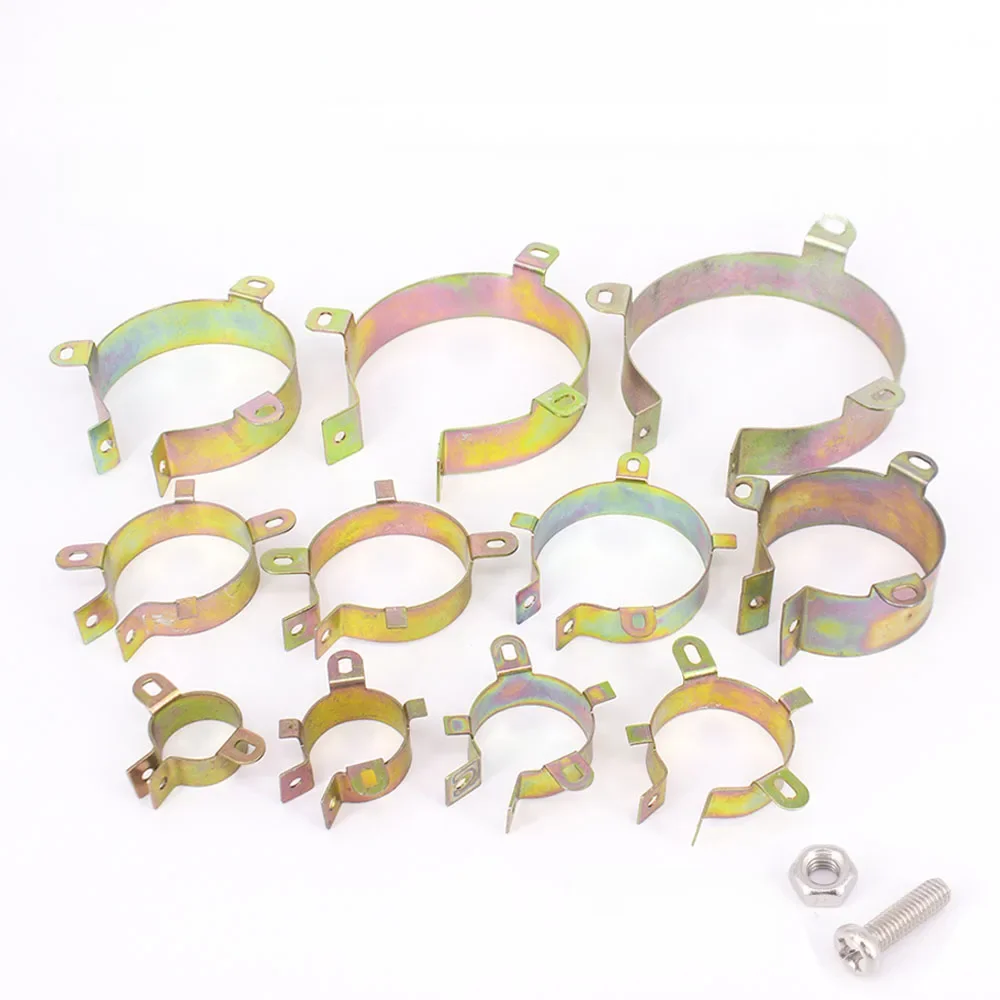 Wytrzymały uchwyt mocujący do kondensatora, zacisk mocujący 22mm 25mm 30mm 35mm 40mm 45mm 50mm, klips montażowy, powierzchnia ocynkowana, 1 szt. — zdjęcie produktu 7