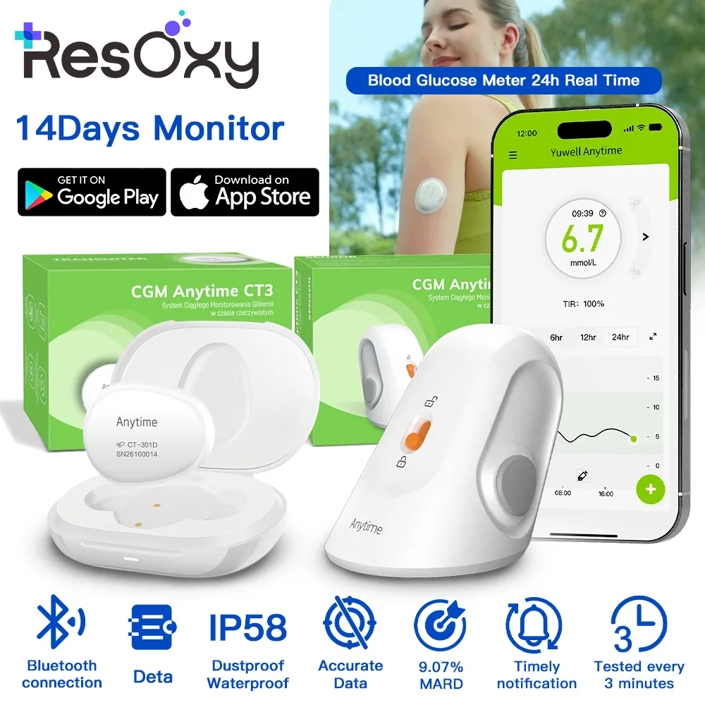 yuwell-cgm-continuous-glucose-monitor-24h-real-time-blood-sugar-test-no-finger-pricking-real-time-dynamic-blood-glucose-track