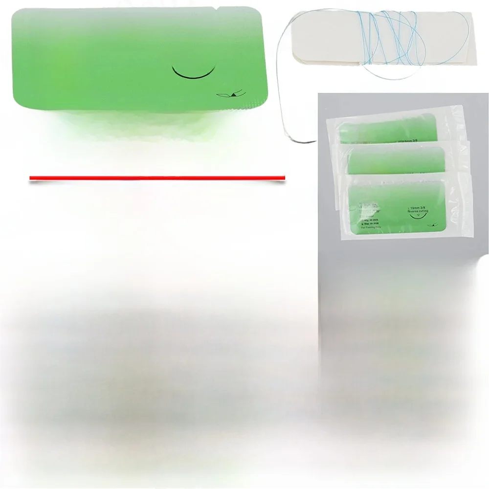 Kit de suture en nylon pour la pratique vétérinaire, fil médical, non uniquement pour l'éducation des étudiants en médecine, 4/0, 50-1 piÚces