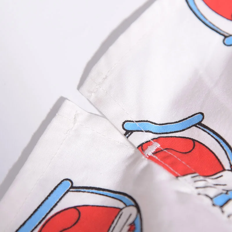 Pure Cotton Panties Cartoon Cat For Men And Women Pattern Comfortable Breathable Shorts For Home Leisure