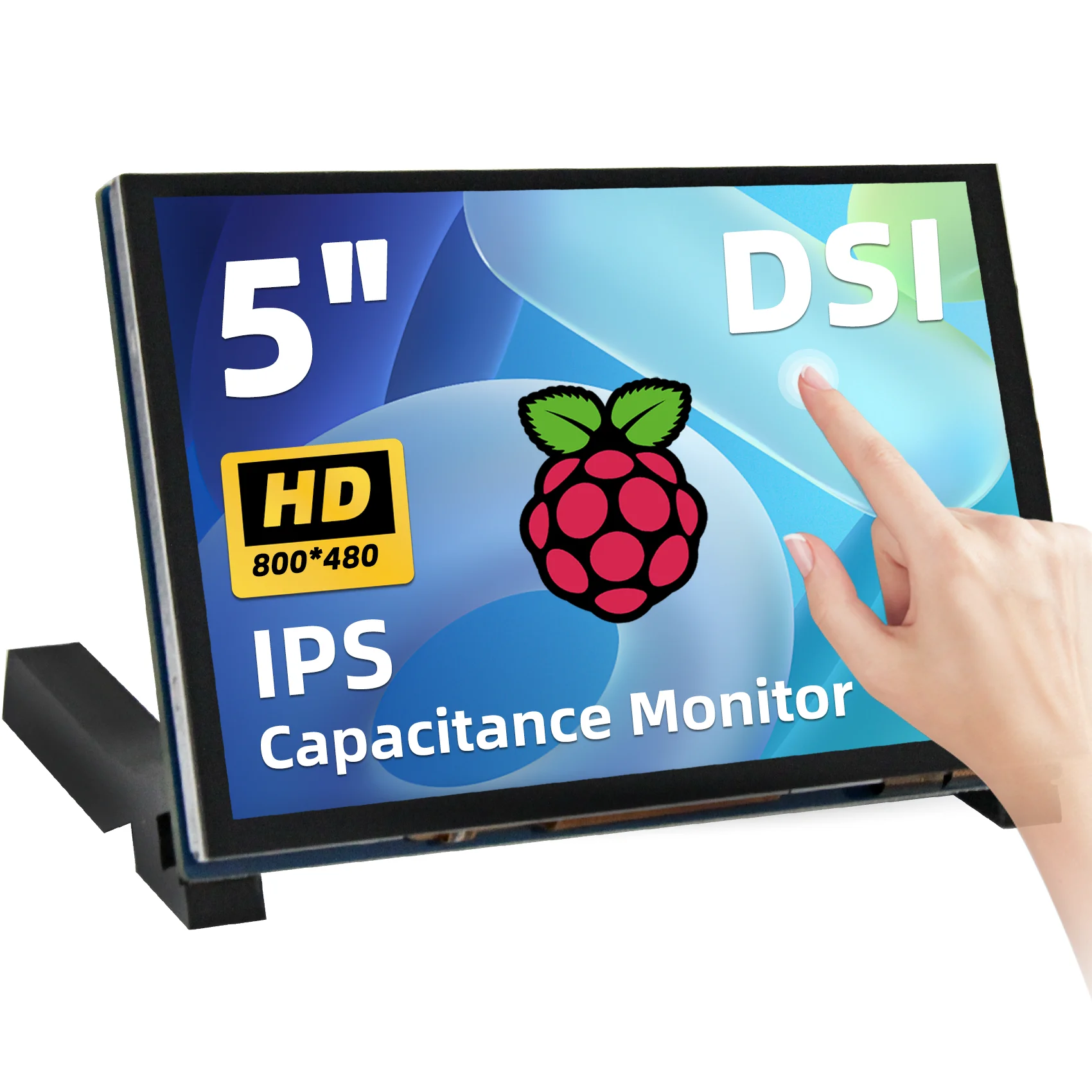 iPistBit 4.3/5/7 Inch DSI Touch Screen LCD Display Portable Capacitive Touchscreen Monitor 800x480 for Raspberry Pi 5 4 3 3B+ 2