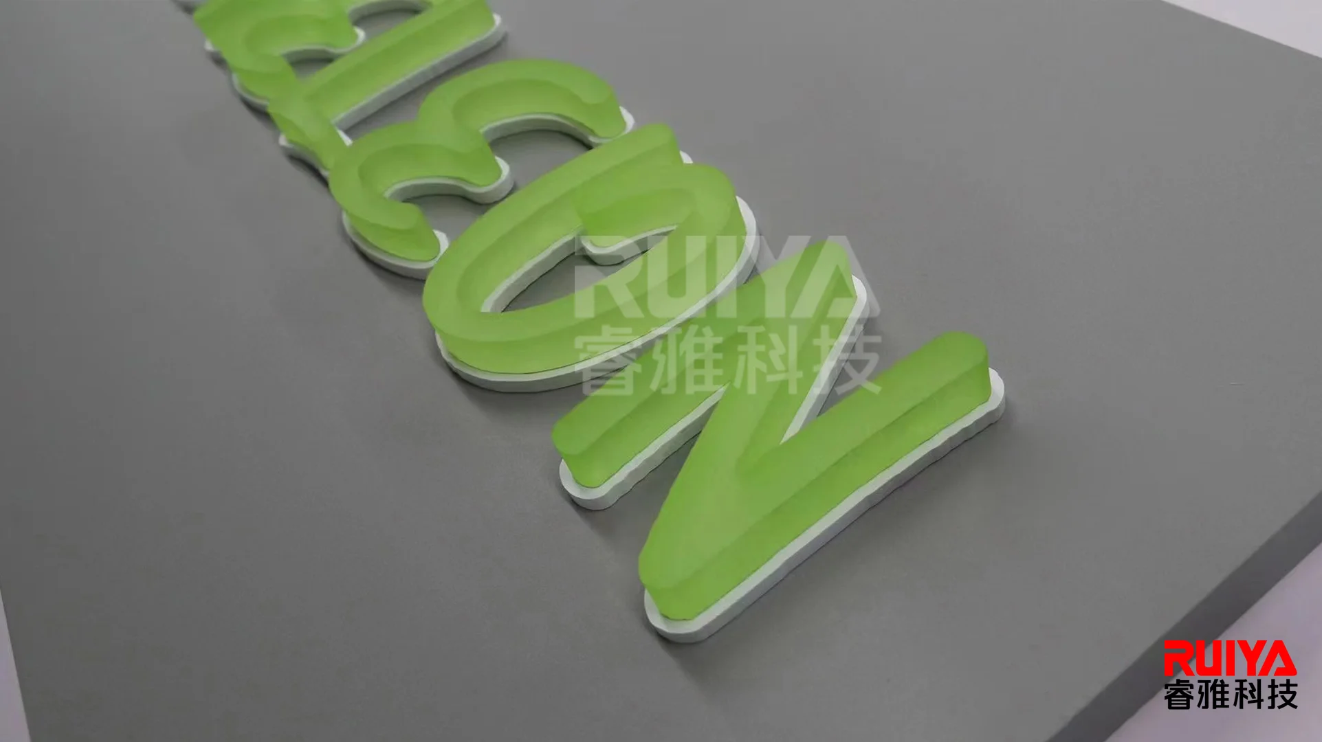 Chameleon Non-luminous Series - green Acrylic Commercial Digital Signboard Letters Customized Photography Billboard Premium Gift