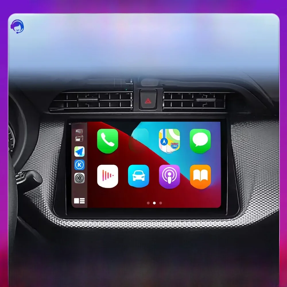 Android 14 Draadloze Carplay Auto voor NISSAN MICRA KICKS 2017 2018 2019 Autoradio Multimedia Videospeler 4G Navigatie GPS BT - afbeelding 2