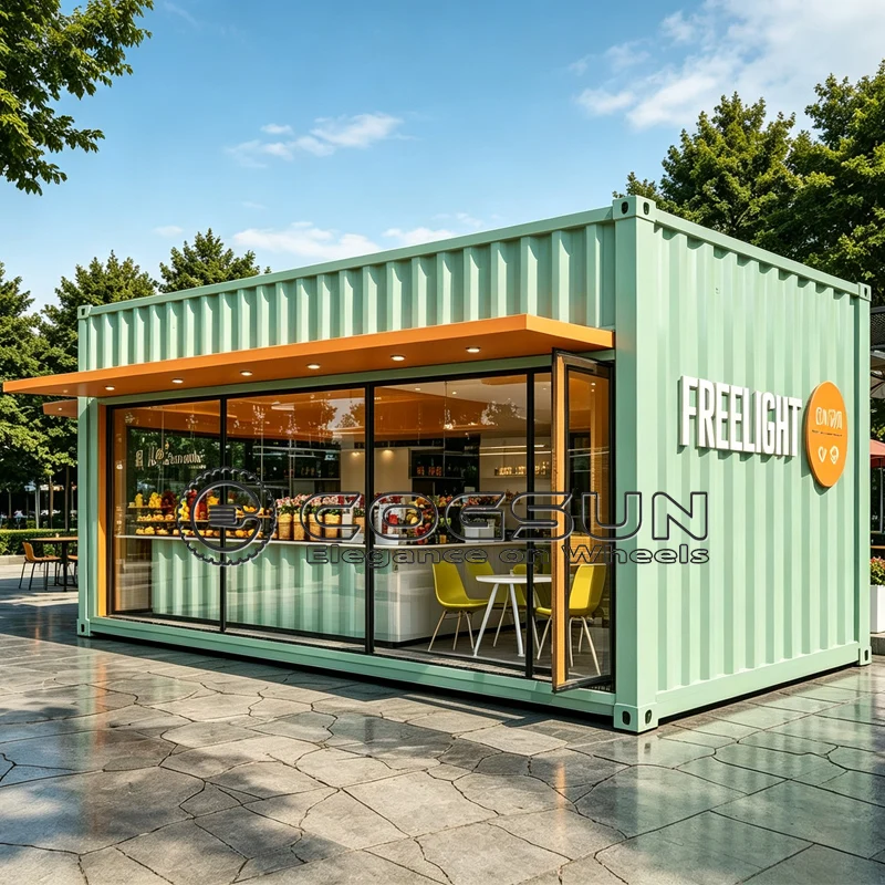 COGSUN Modern Container Commercial Store Outdoor Portable Mobile Coffee Shop Container Catering Kitchen Full Equipment