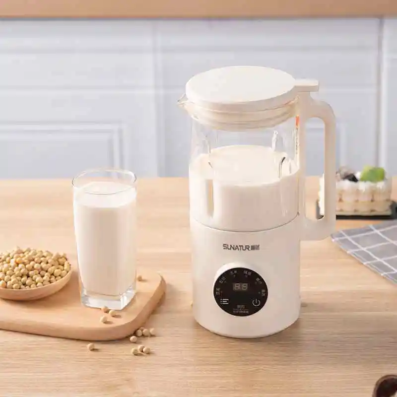 

SUNATUR 1.2L Soy Milk Maker Mixer Machine Soybean Paste Wall Breaking Nut Automatic Heating Cooking Soya Soup Making Kitchen