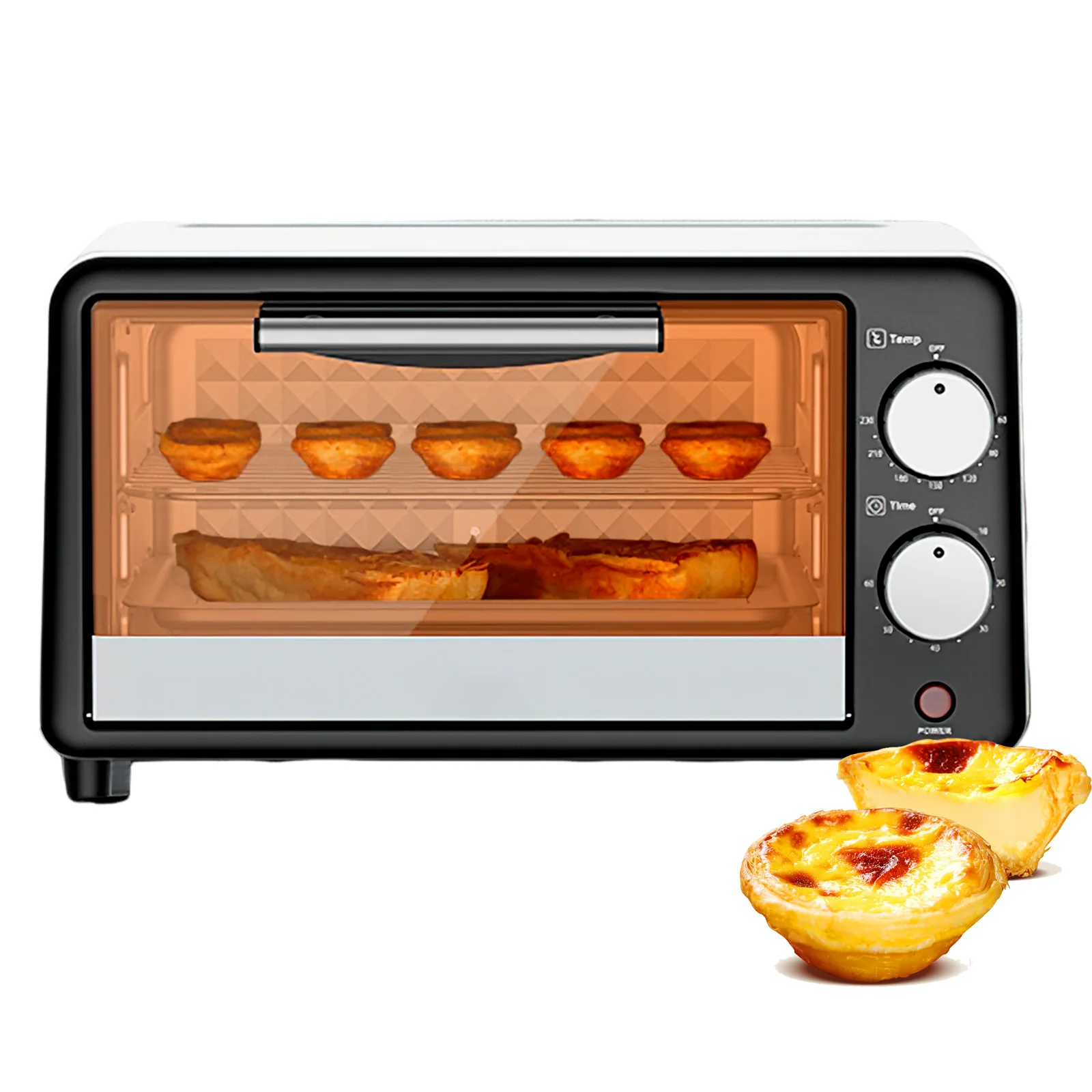 650W 9L Double  Deck Mini Electric Oven Pizza  Ovens Grill Breakfast Machine Cookies Cake Bread Maker Baking Toaster Household