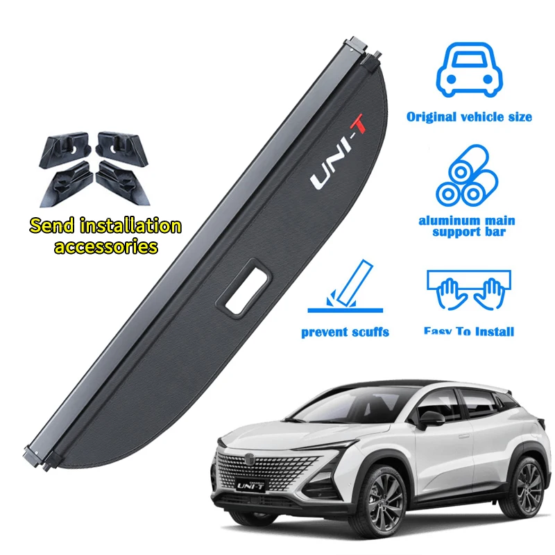 

For Changan UNI-T 2020 2021 2022 Auto Parts Trunk Privacy Cargo Cover Retractable Waterproof Cargo Cover Accessories