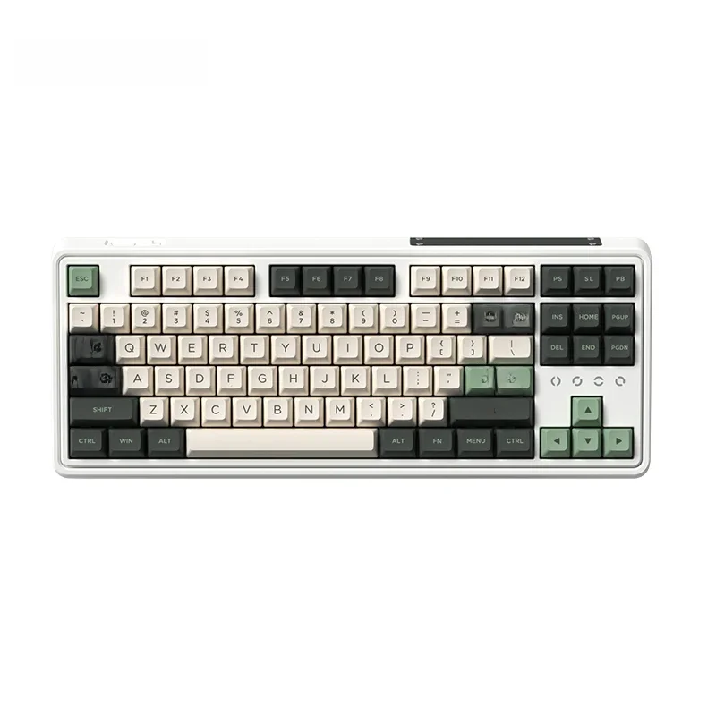 FL · ESPORTS CMK87 Teclado 2.4G Sem Fio Com Fio Bluetooth Teclado Mecânico 87 Teclas PBT Keycap