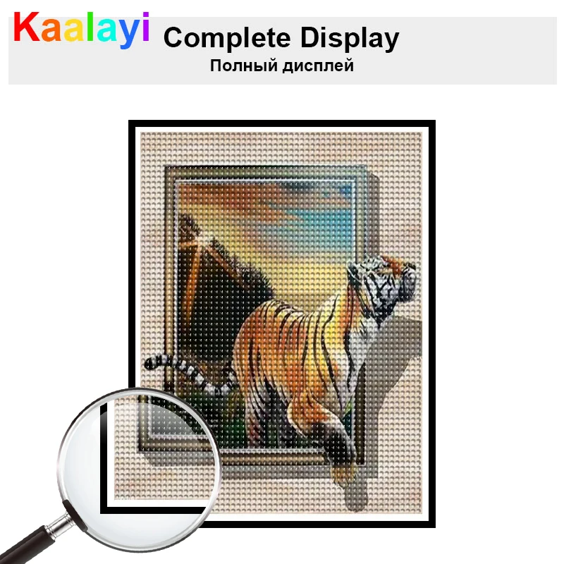 Kit pittura diamante 5D tigre aquila leopardo animali fai da te diamante pieno mosaico intarsiato a mano strass ricamo decorazioni per la casa regalo