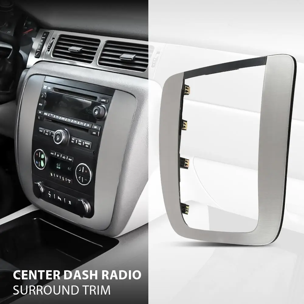 

Center Dash Radio Surround Trim for Chevy Silverado 1500 Tahoe Gmc Sierra 1500 Yukon 07-14 15211886 26887440 25807746 15211885