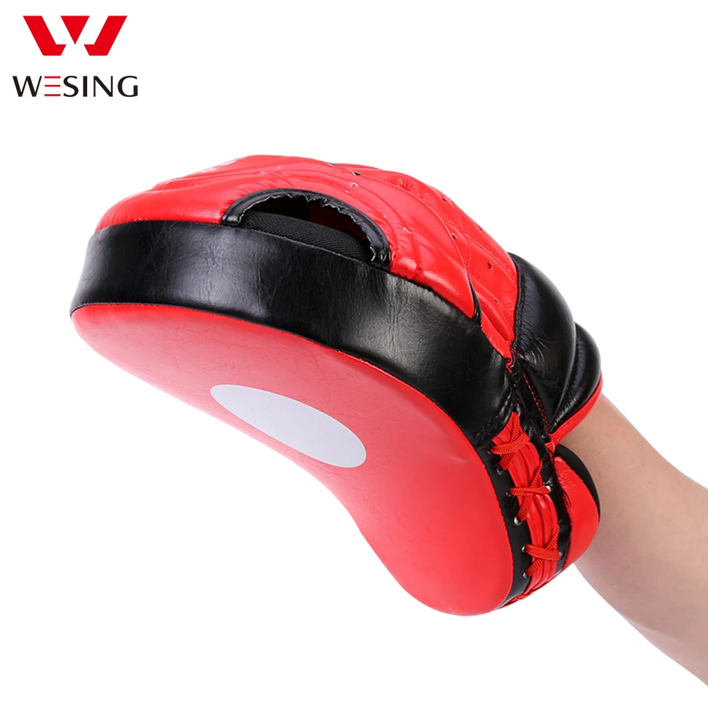 Wesing Boxing Hand Target Sanda Muay Thai Punching Mitts Training Arc Men Boxer Target Single focus mitt