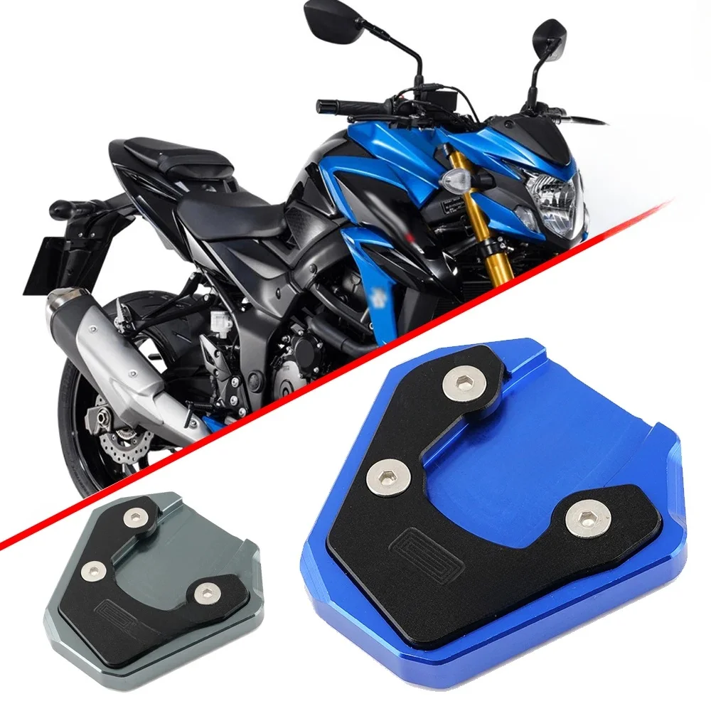 Dla SUZUKI GSX-S750 GSX-S1000 GSXS750 GSXS1000 GSX S 750 1000 CNC Kickstand Foot Side Stand Enlarge Pad Extension Support Plate — 2