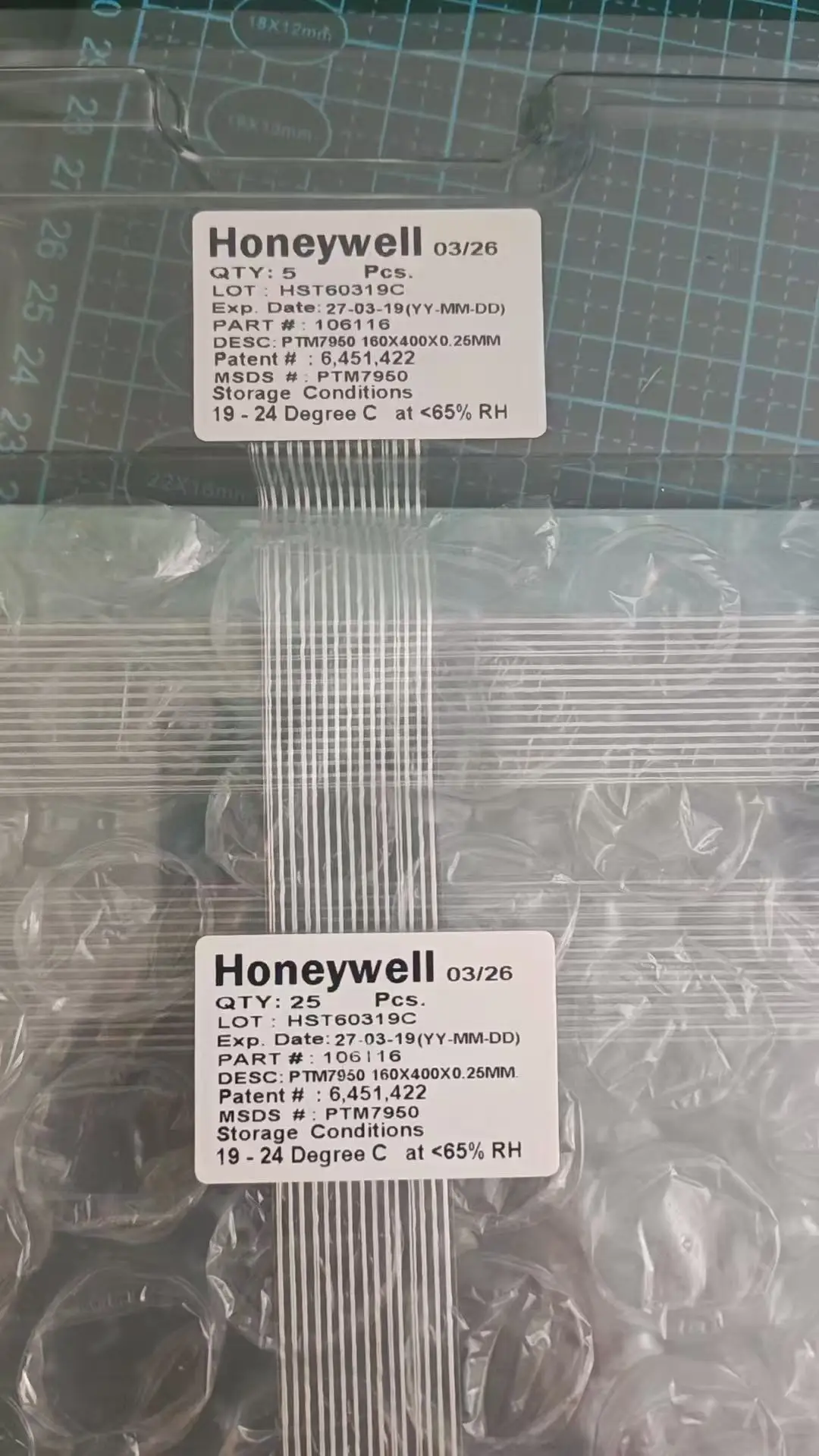 100% Honeywell- PTM7950 0.25mm Thermal Pad 8.5 W/mk Phase Change Silicone Pad Laptop CPU GPU Thermal Conductive Paste Grease