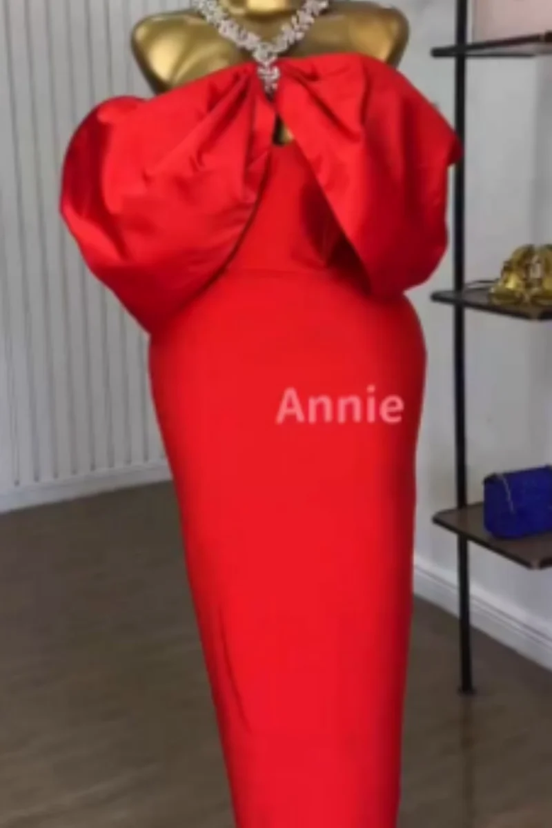 

Лето 202, женское черное/красное платье с лямкой на шее и бисером, сексуальное тонкое длинное платье с запахом на плечах, элегантное вечернее платье