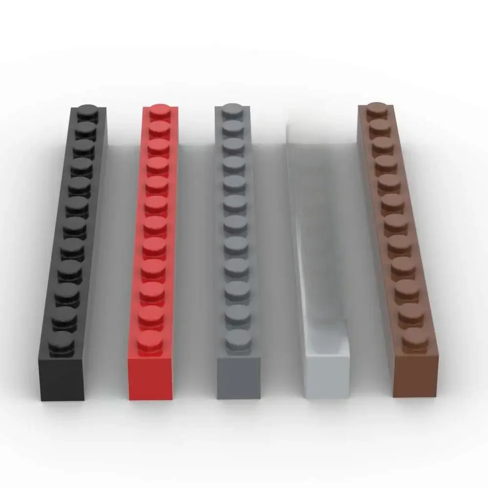 MOC 10 pièces 6112 1X12 blocs de construction maison de haute technologie château briques éducatives particules Puzzle jouets enfants anniversaire enfant cadeaux