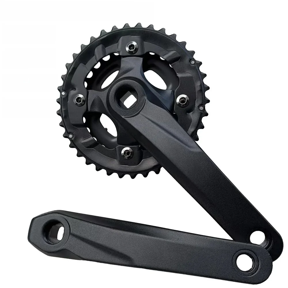 AliExpress GANOPPER MTB Crankset 104BCD 64BCD Double Speed Crankset 22T 24T 26T 28T 36T 38T Bike Chainring Square Hole Crank 2*10S Bicycle Crank Set
