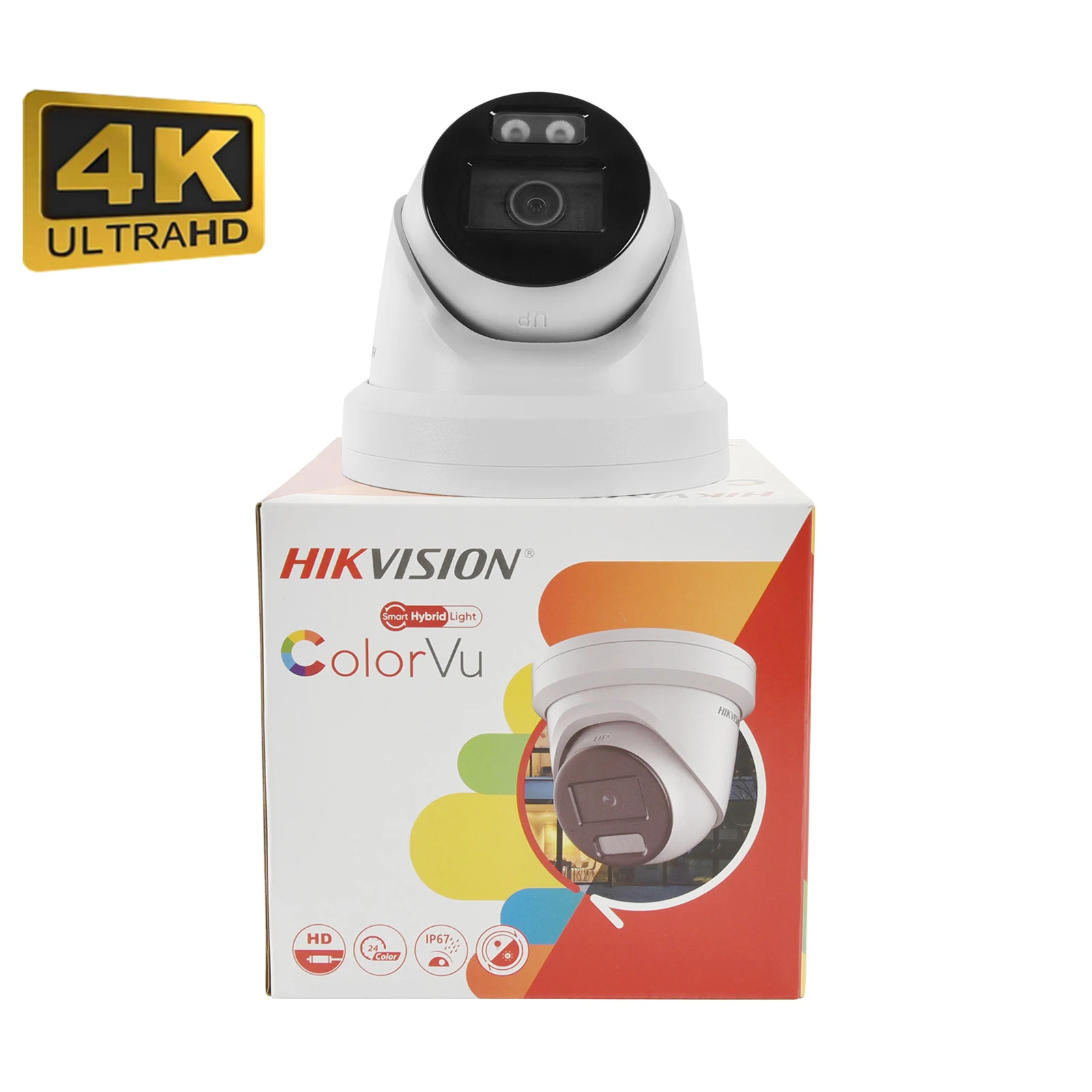 Hikvision DS-2CD2347G2H-LIU DS-2CD2387G2H-LIU 4MP 8MP 4K Acusense Smart Hybrid Light ColorVu POE IP Camera MICROFOON SD Slot IP67