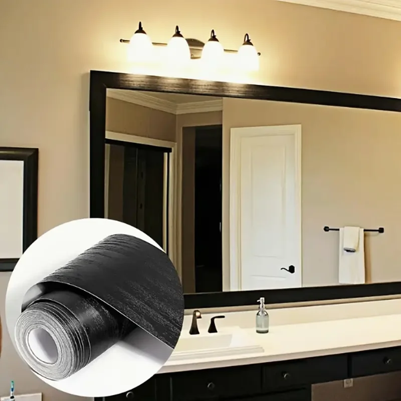 

1 roll of wood grain wallpaper waterproof sticker PVC thickened self-adhesive wallpaper furniture decorative wall sticker