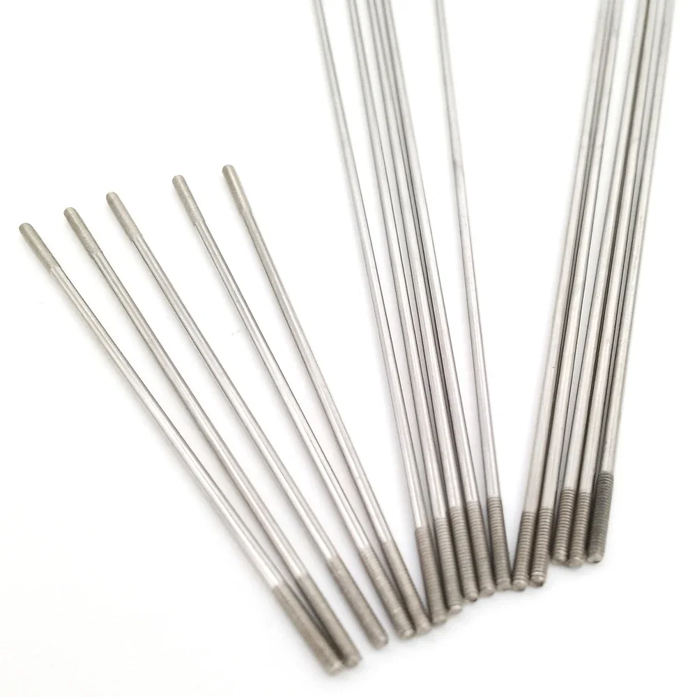 Tiges de liaison en acier inoxydable, 5 pièces, M2 1,6mm, 25-300mm de long pour bateau RC, modèles d'aile fixe d'avion