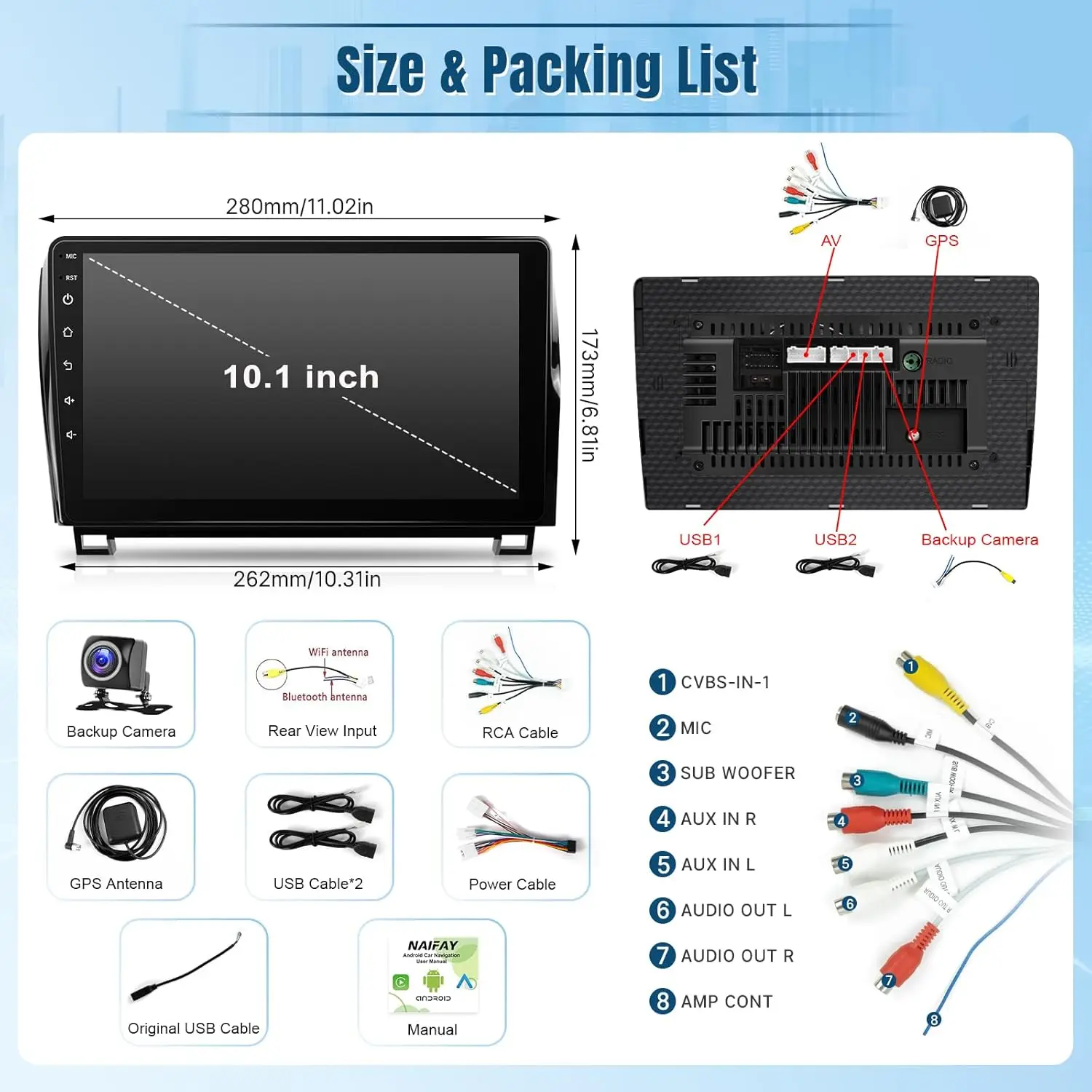 لتويوتا تندرا 2007-2013 وتويوتا سيكويا 2008-2019 راديو 10.1 بوصة تعمل باللمس راديو السيارة اللاسلكية أبل CarPlay أندرويد Aut