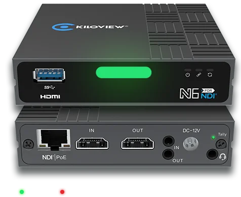 Kiloview N5/N6 HDMI to NDI and NDI to HDMI bi-directional converter encoder and decoder for Live Streaming