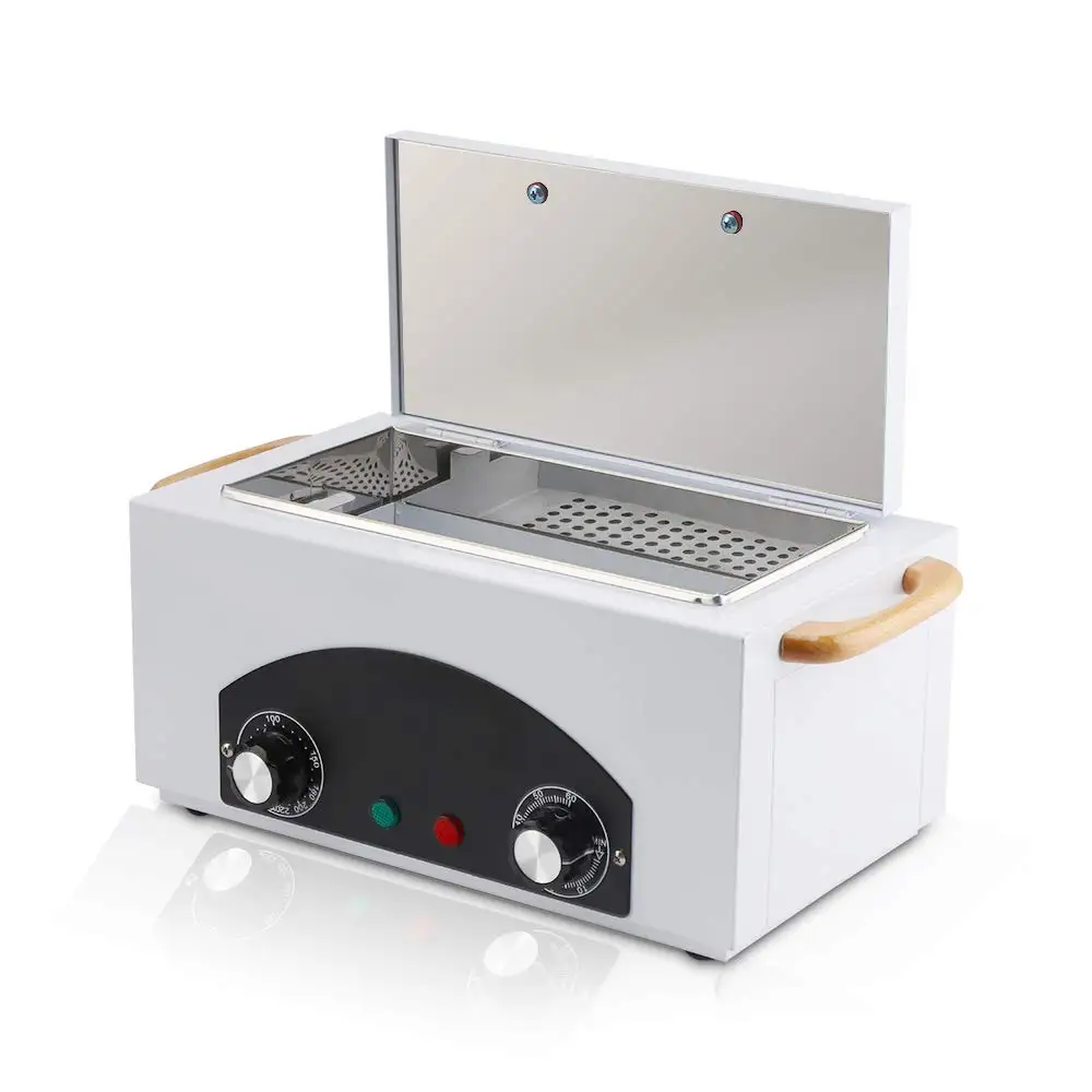 Professioneller Trockenheizsterilisator 300 W 2,2 l für Nagel- und Schönheitswerkzeuge, LCD-Timer 20–220 ℃