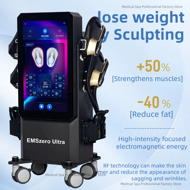 

2025 New EMS zero Ultra RF 6500W Hi-emt Ems Body Muscle Sculpt Machine Build Muscle Stimulate Machine Pelvic Pads Available