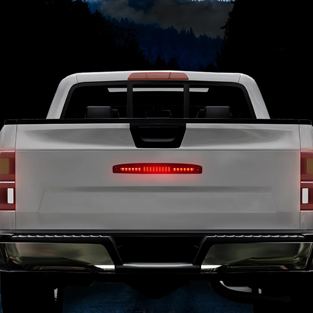 

1Pc 3D Led Rear Tailgate Lamp Brake Light Black Housing Fit for 03-06 Dodge Ram High-Mount Stop Light Waterproof Dustproof