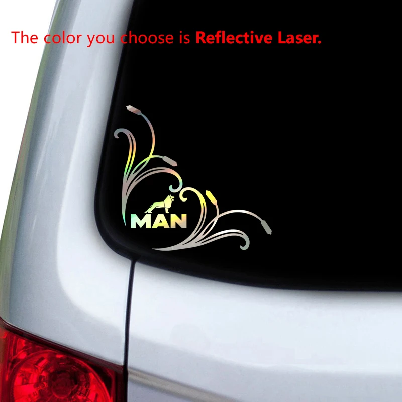 For MAN Truck Window Sticker Decal Lion Silhouette Waterproof Vinyl Art Decals Decor