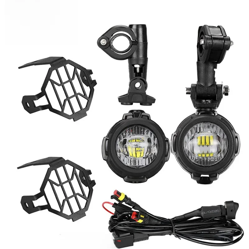 E9 Mark Motorfiets LED Mistlampen Voor BMW R1250GS ADV F800GS R1250GS LC Yamaha MT07 MT09 Extra Licht Assemblie - afbeelding 2