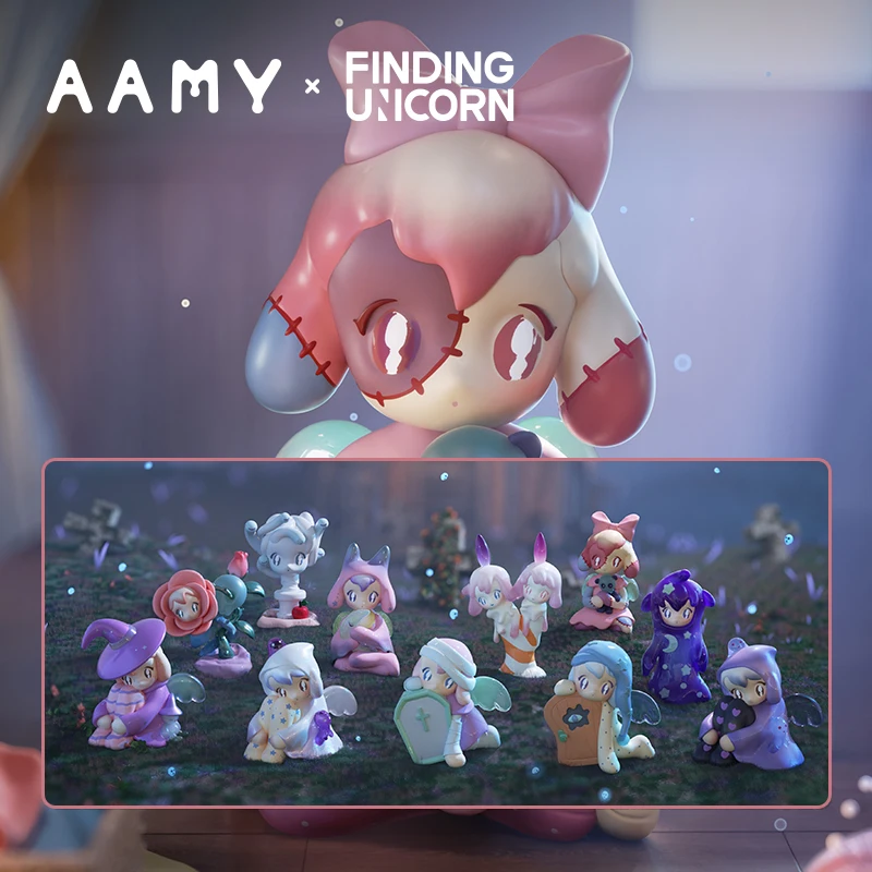 Finding Unicorn AAMY The Magicians Story Series Blind Box Action Figures Kid Toy Birthday Gift Kawaii Toy Figures Mystery Box