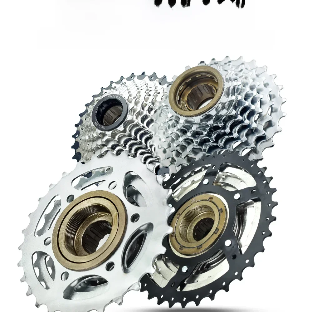 AliExpress NONE Vg Sports Bicycle Spinning Flywheel 5/6/7/8/9/10/11 Speed Bicycle Threaded Freewheels 14-28T 13-28/32T 11-32/36T Discs