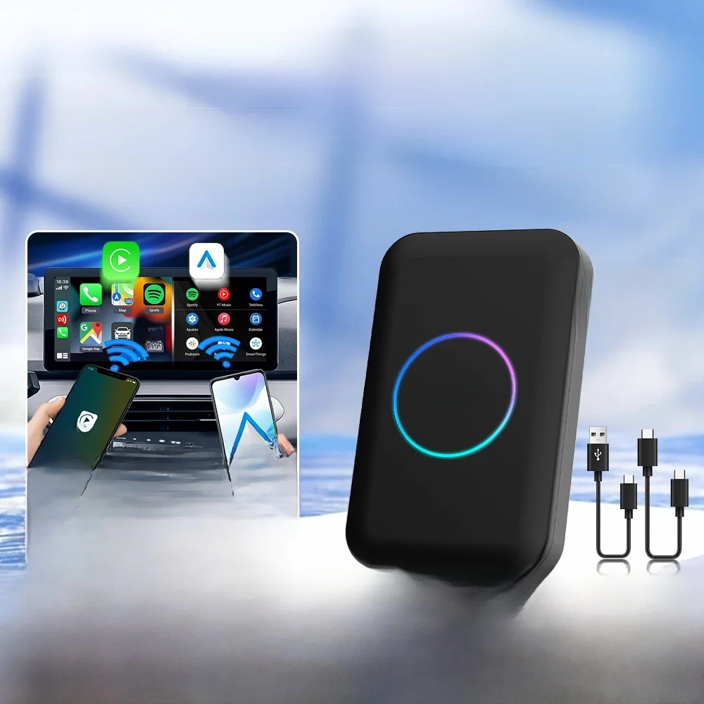 Adapter bezprzewodowy CarlinKit Android Ai Box Lite S, dongle bezprzewodowy CarPlay Android Auto do IPTV, Youtube, Netflix, Spotify, wyjście HD — 2
