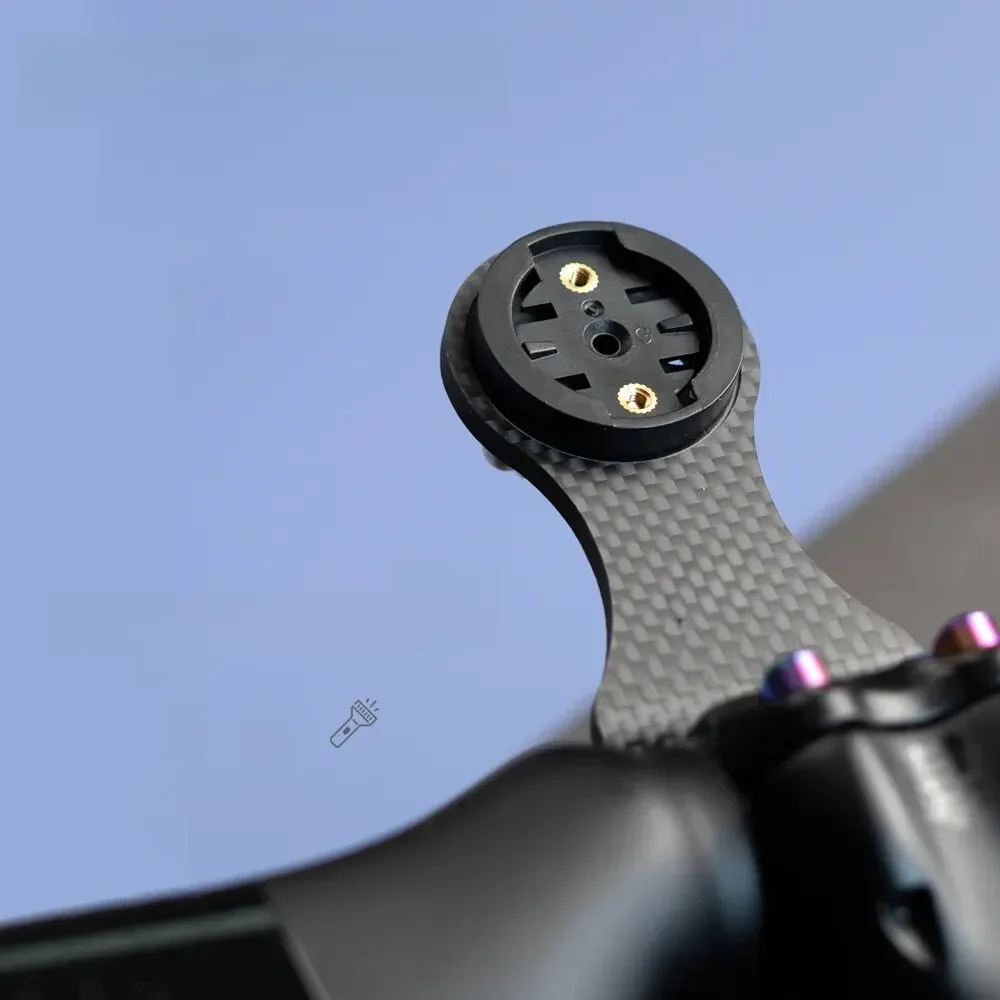 AliExpress OG-EVKIN OGEVKIN Bike Stem Extension Carbon Computer Mount Holder Rack for GPS/Cycling Computer/Camera/Light Bicycle Accessories 3K Black