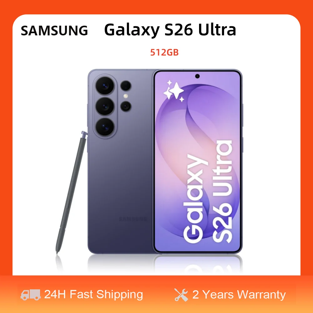 Teléfono Inteligente Samsung Galaxy S26 Ultra 5G Android con Galaxy AI, 12 GB de RAM, 512 GB, Pantalla AMOLED LTPO de 6.9 Pulgadas, Batería de 5000 mAh con Carga Rápida, Cámara de 200 MP, Procesador Snapdragon 8 Elite Gen 5
