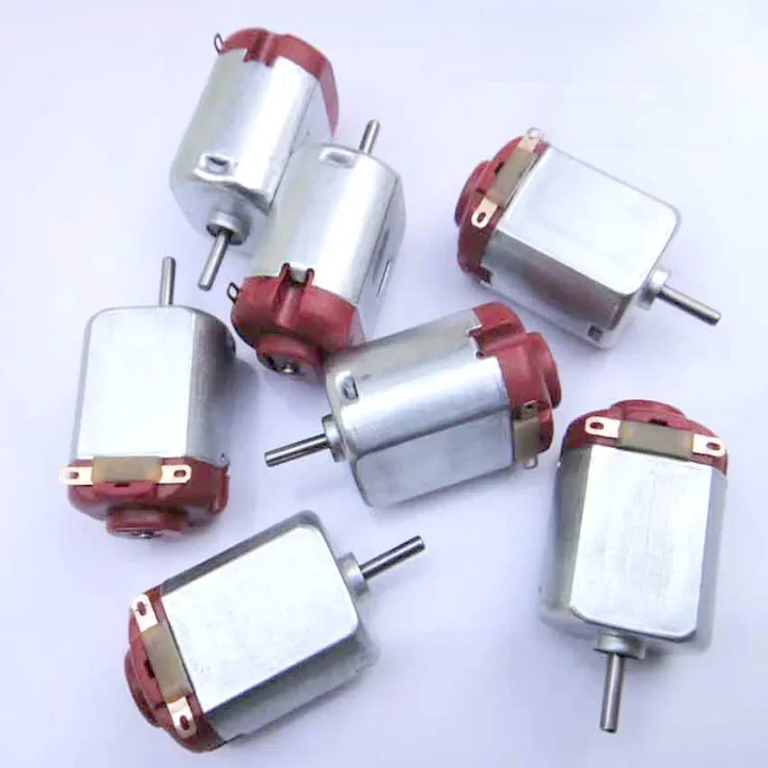 10 pièces 130 Micro moteur à courant continu 3 V-6 V 8000 tr/min moteur électrique Miniature moteur à quatre roues petits jouets de bricolage loisirs voiture intelligente