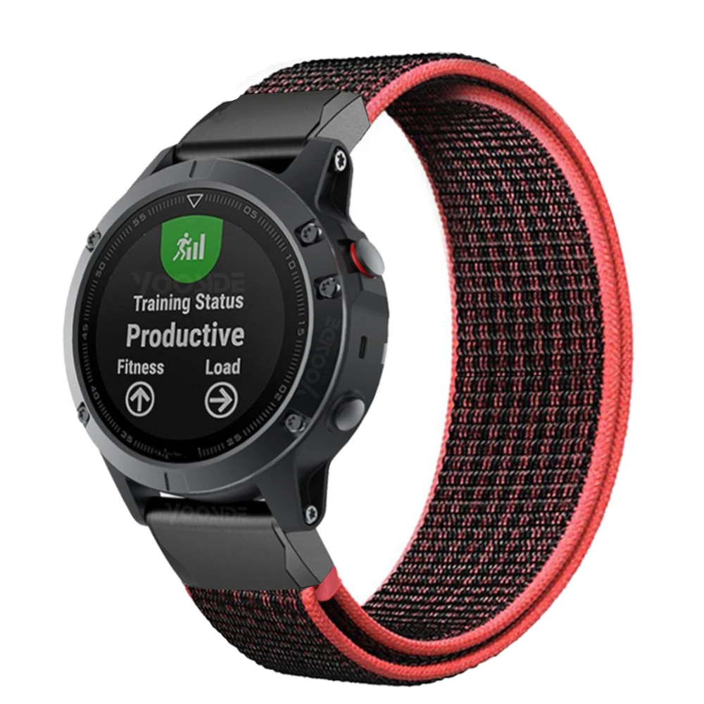 22 26mm cinturino in nylon a sgancio rapido per Garmin Fenix 6X 6 Pro Fenix 7X Fenix 7 Fenix 5X 5 3 3HR 935 945 EPIX Smart Watch