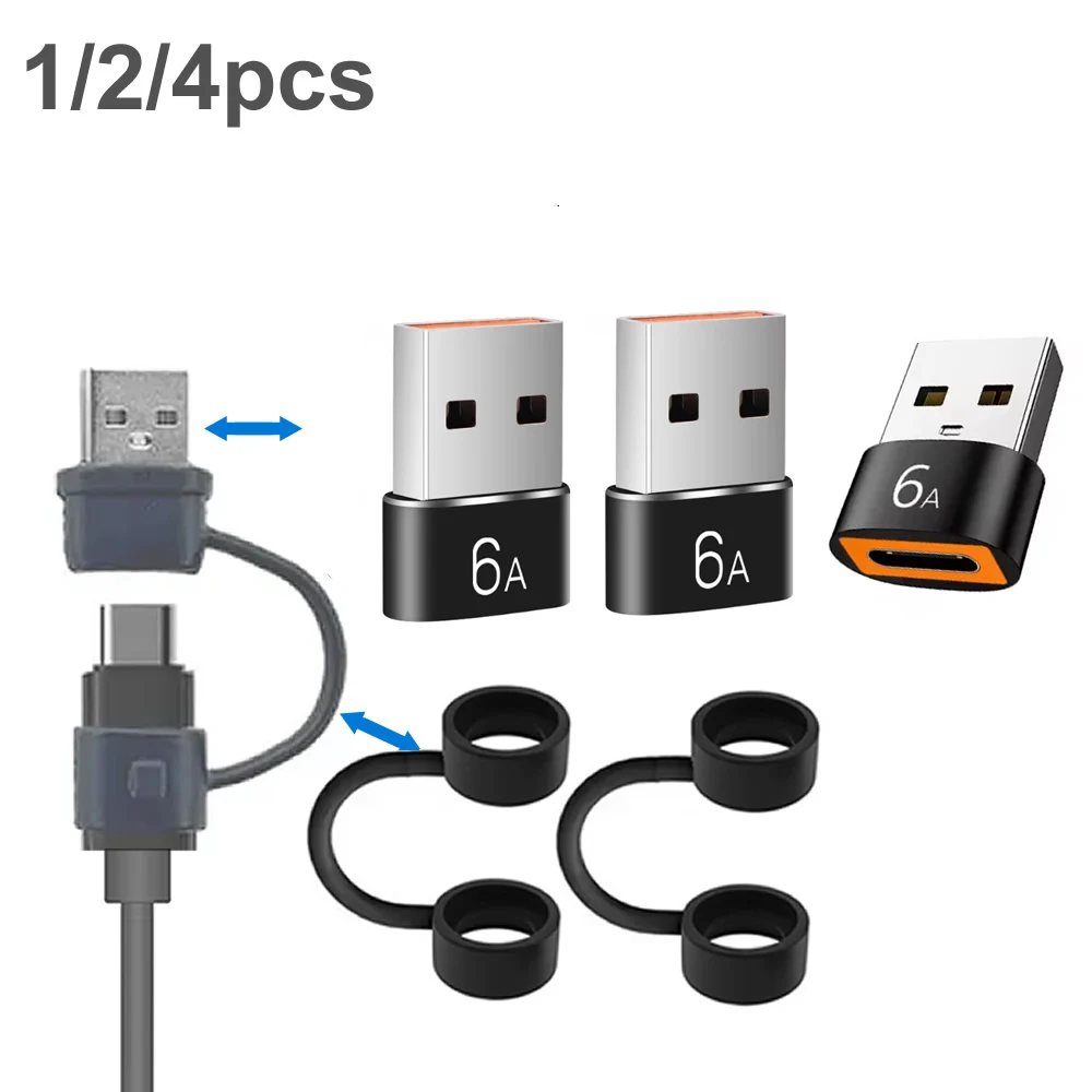 6A OTG USB to USB C Adapters Durable Metallic Build Universal Compatibility Including iPhone iPad Samsung S23 IWatch AirPods
