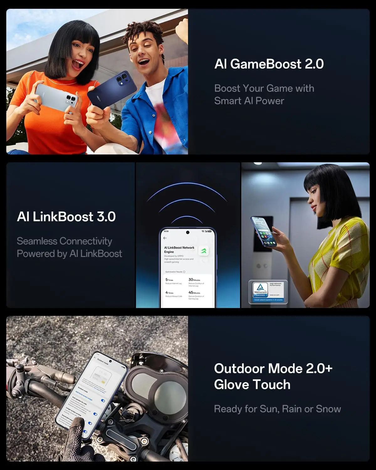 Versión UE del teléfono inteligente OPPO A6 Pro 5G, 8GB+256GB, 6500mAh, MTK Dimensity 6300, AMOLED, cámara principal con IA de 50MP, IP69 9
