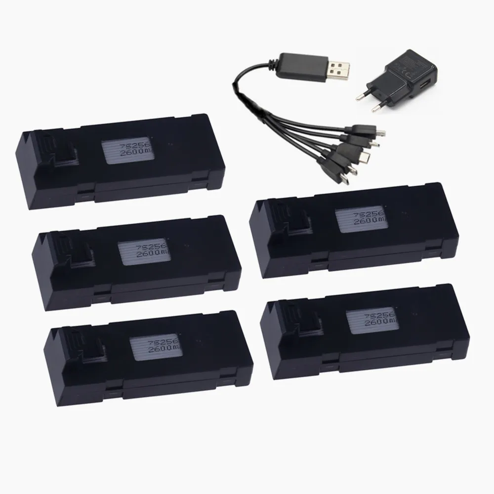 3.7V 2600Mah Drone แบตเตอรี่และเครื่องชาร์จสําหรับ E88 E88PRO E88MAX E525 E99 E99PRO P1 P5PRO K3 S1 P8 Mini Uav แบตเตอรี่
