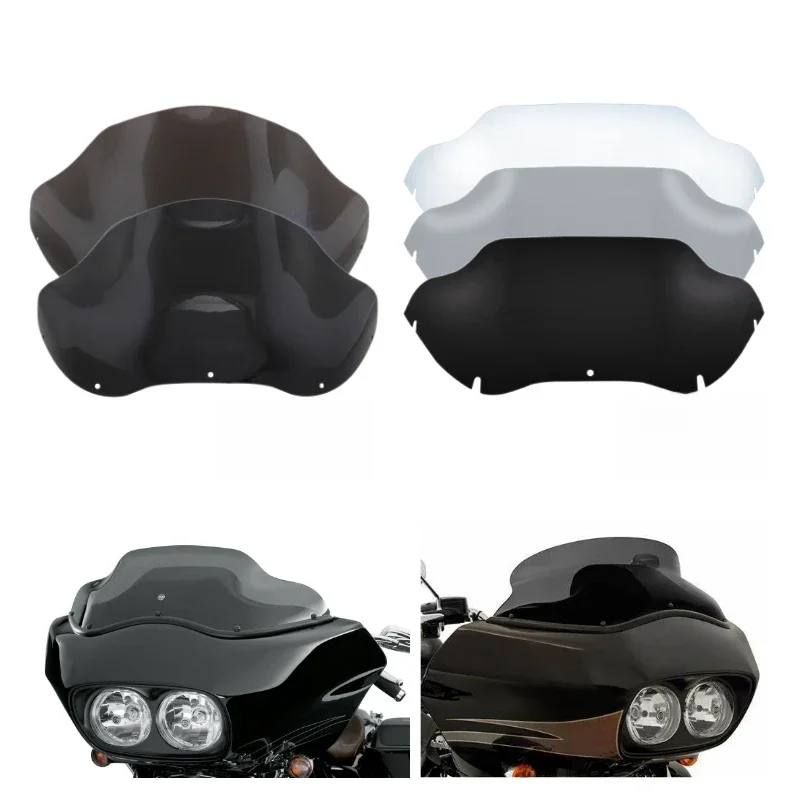 Motocyklowa owiewka przednia szyba przednia wysokiej jakości tworzywo ABS do Harley Touring 98-13 Road Glide FLTR FLTRX — zdjęcie 2
