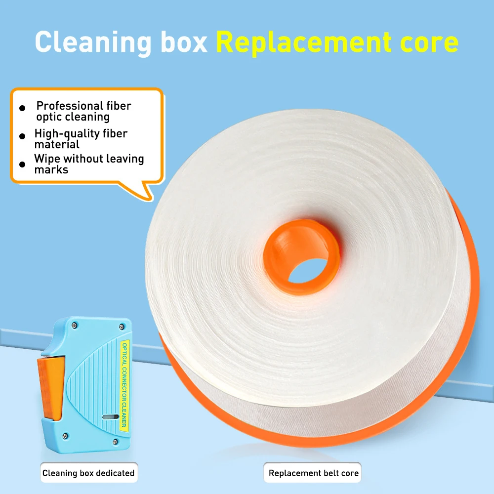 خراطيش استبدال ZoeRax لصندوق تنظيف الوجه من الألياف منظف ضفيرة لكاسيت SC/ST/FC وأداة المسح