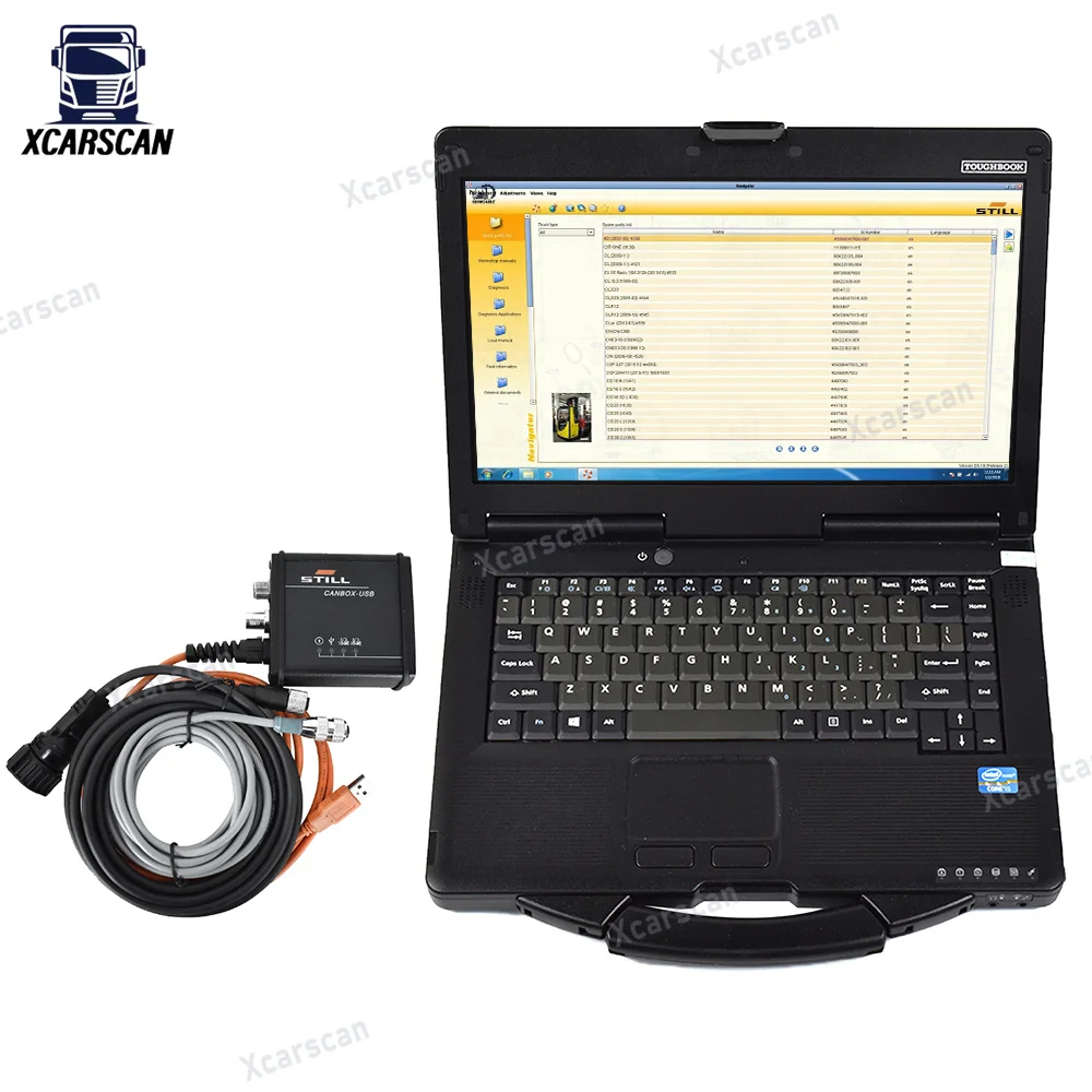 Forklift Scanner Tools for Still Incado Box 50983605400 STILL Diagnostic Kit for Still Interface Forklift Canbox+CF53 Laptop