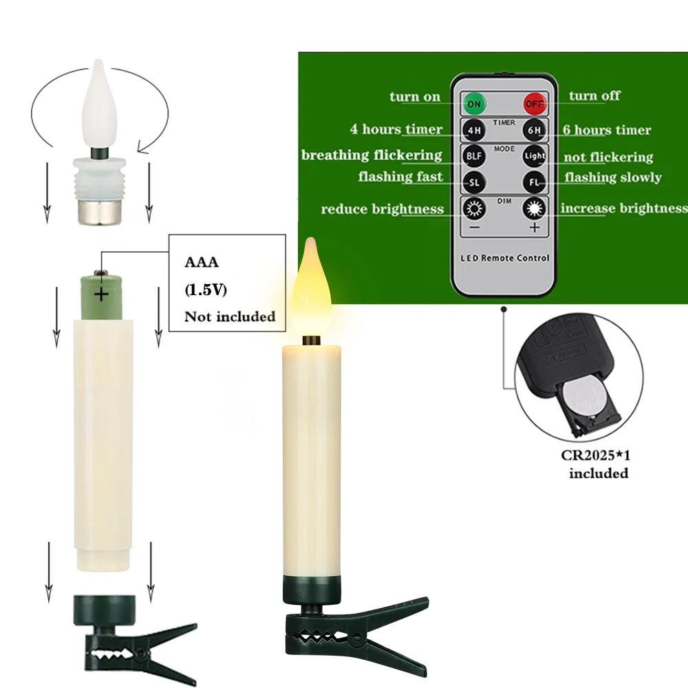 Świece FPOO LED Świeca lampa do dekoracji świąte lampa cznych Pływający świeca lampa timer świeca światło Zdalny migoczący płomień na urodziny Wystrój domu Elektryczna świeca LED