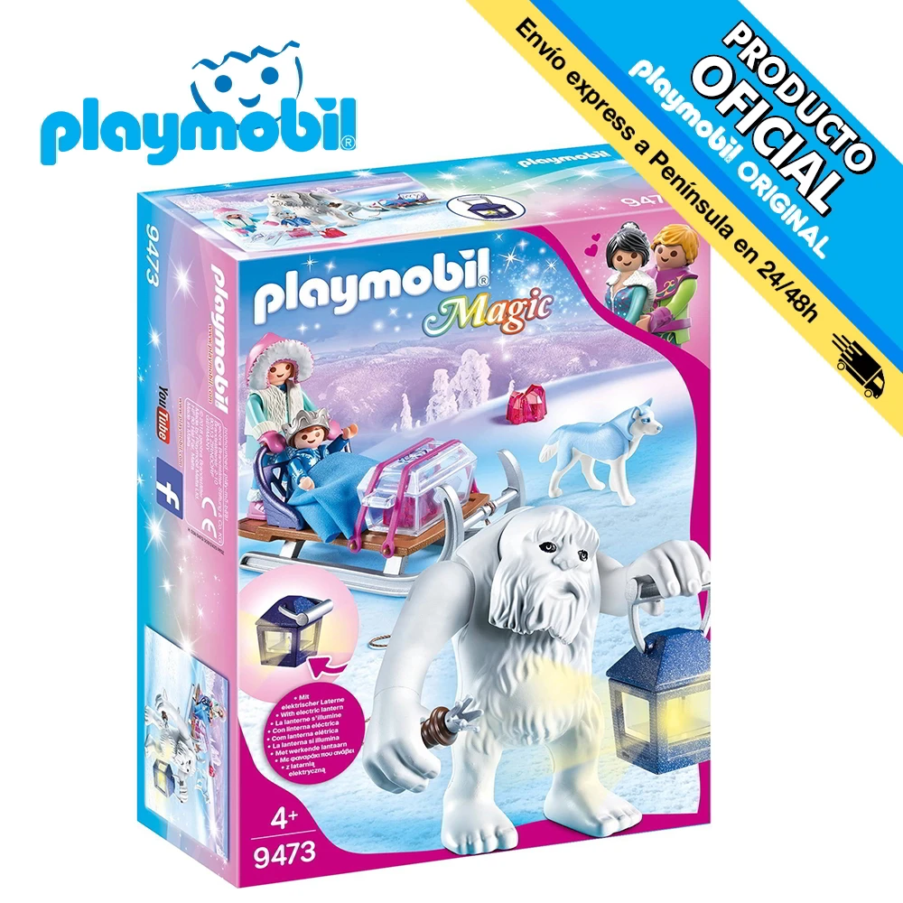 Playmobil Yeti with sled, 9473, original, toys, boys, girls, gifts, collector, figures, dolls, shop, with box, new, man, woman, official license