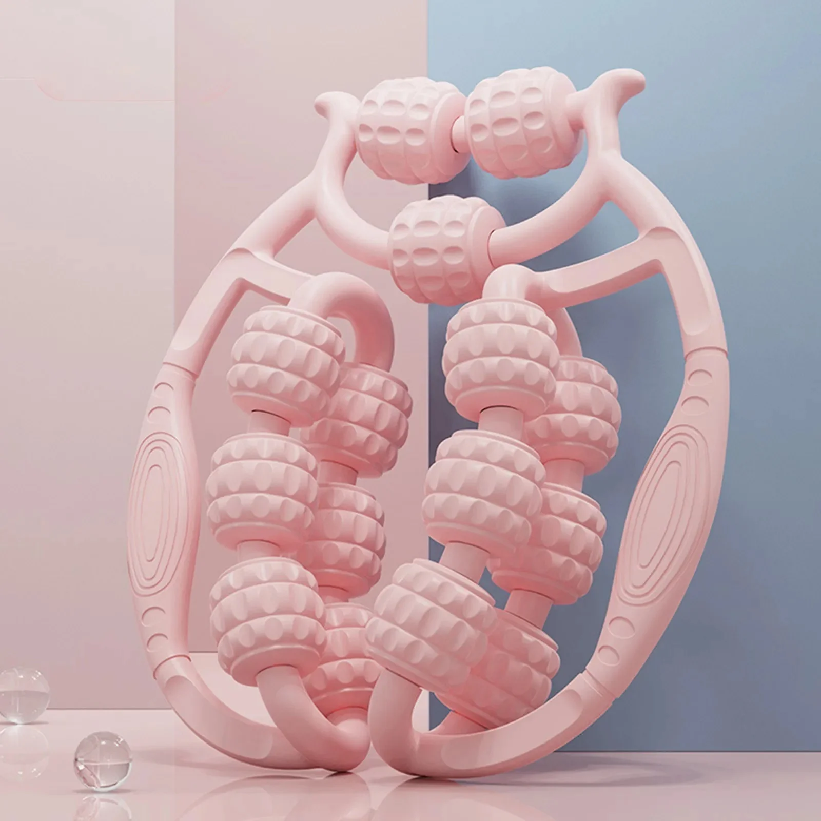 Rouleau de Massage rond pour la taille, anneau musculaire Abdominal, Clip de jambe, tuyau de poêle pour effacer le méridien, outils de Massage portables contre la Cellulite